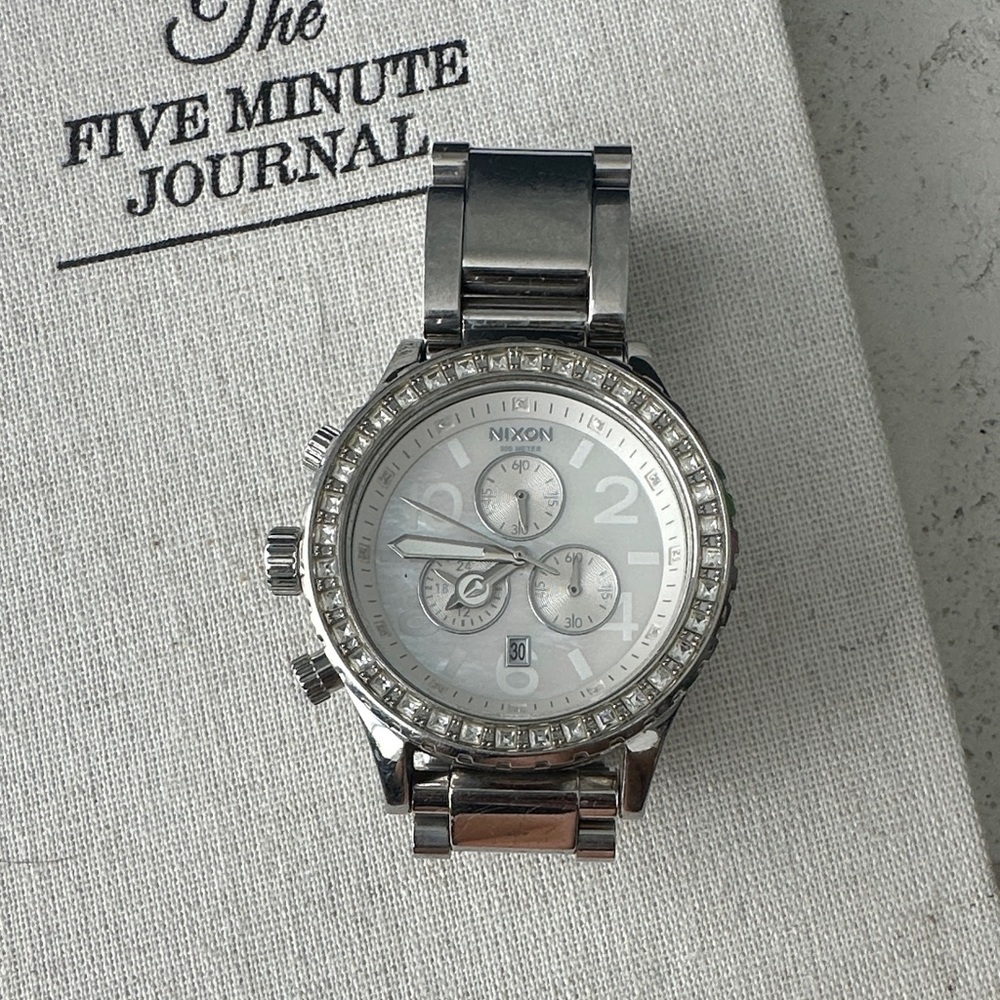 Nixon 42-20 Chrono Mother of Pearl Dial Watch